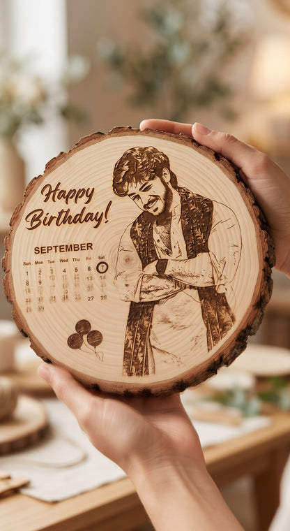 Personalized Engraved Wooden Photo Frame 🎁❤️