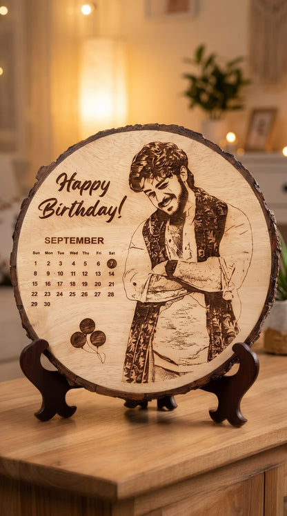 Personalized Engraved Wooden Photo Frame 🎁❤️