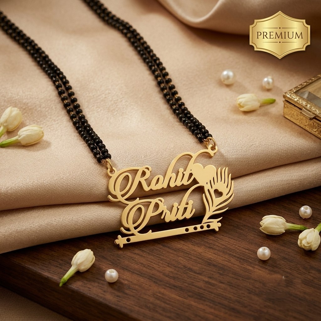 Personalised Mangalsutra Couple Name Necklace ❤️