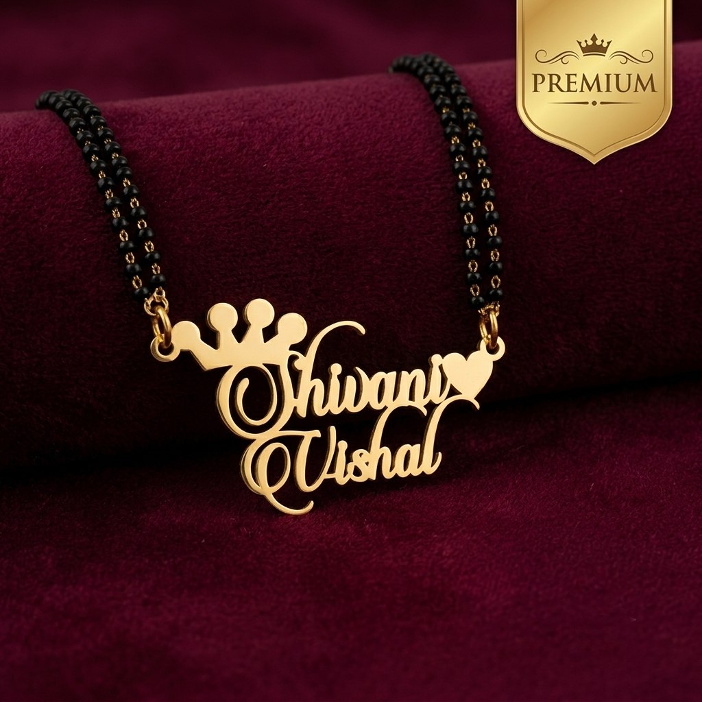 Personalised Name Mangalsutra Necklace ❤️